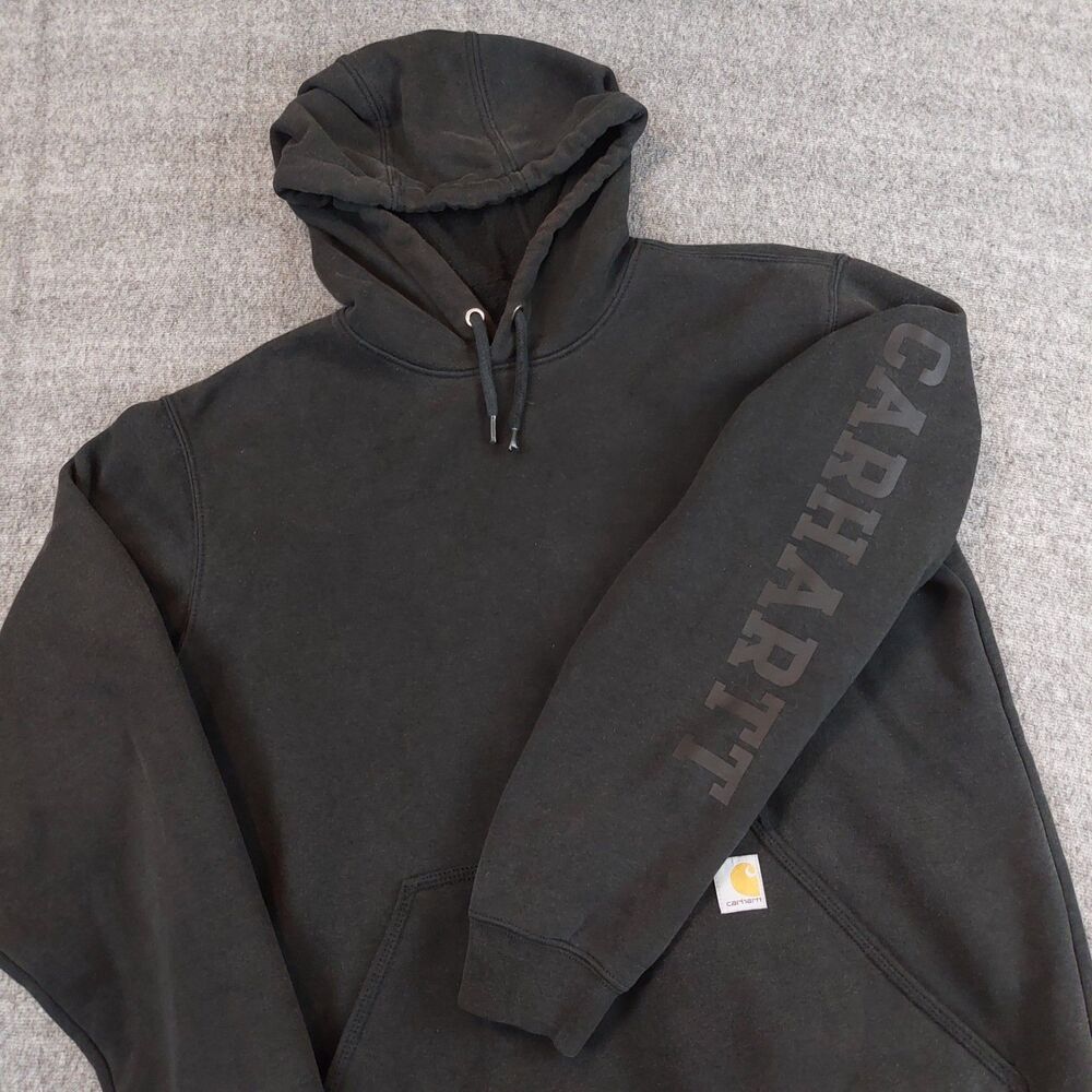 Carhartt Rain Defender Loose Fit Midweight 1889 Graphic Sweatshirt Men's M Black